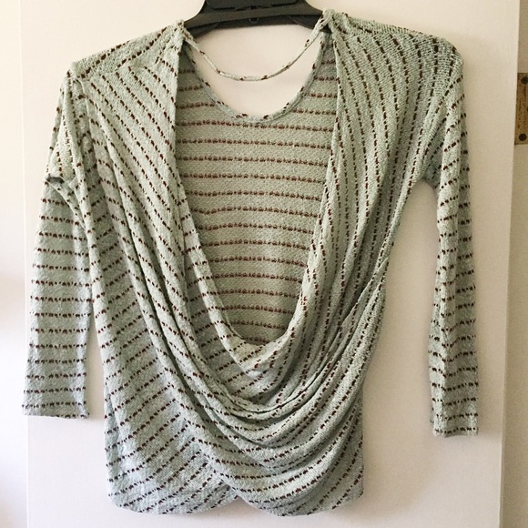 FREE PEOPLE open back slouch sweater top S /Small - Picture 2 of 2
